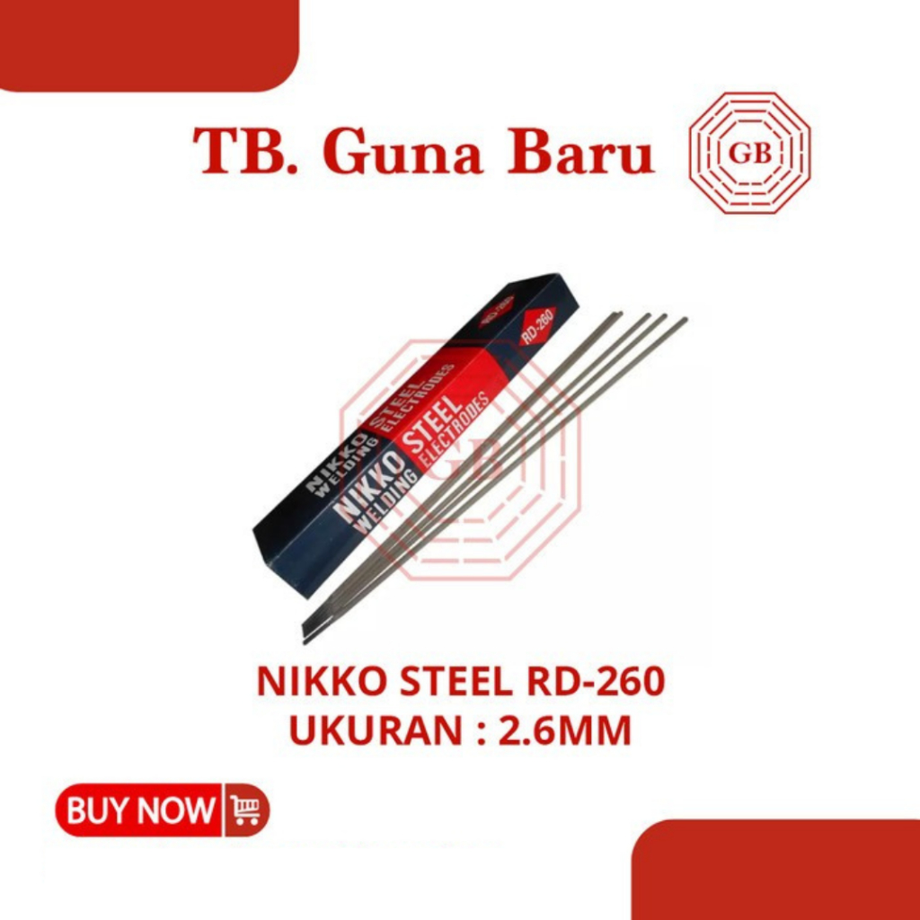 Kawat Las / Kawat Las Listrik Nikko Steel RD260 2.6 mm 5KG