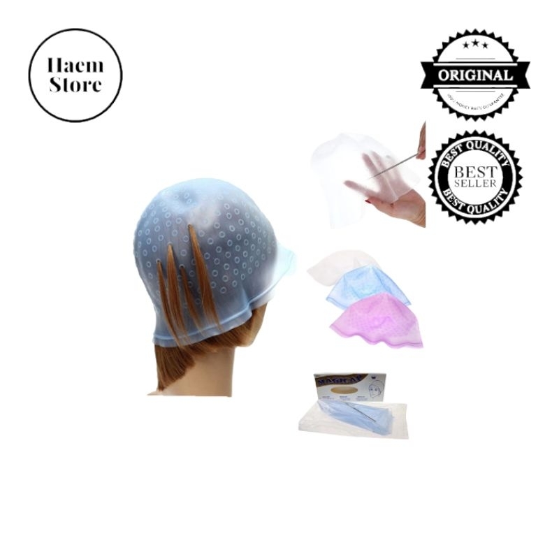 Topi Highlight Semir Cat Rambut Magicap Karet