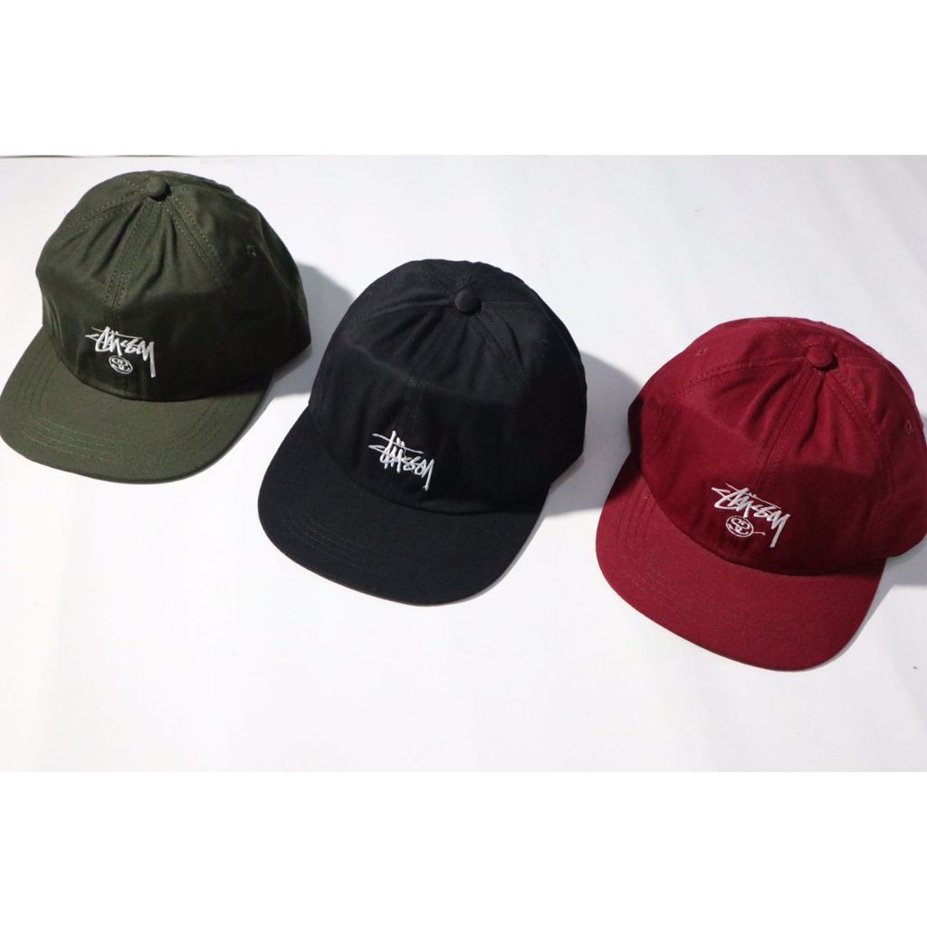 TOPI SNAPBACK STUSSY ORIGINAL BORDIR LOGO.TOPI PREMIUM DISTRO STUSSY.SNAPBACK STUSSY SS LOGO SKATE