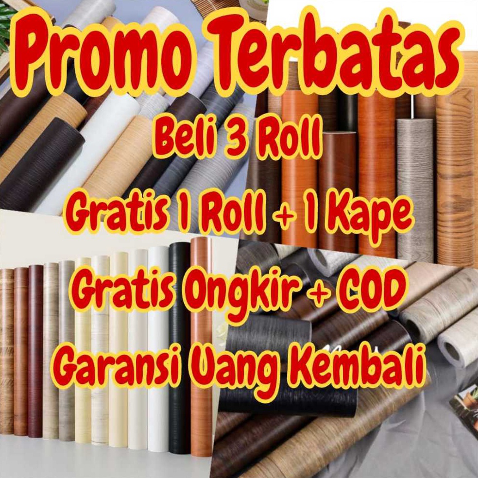 PALING DIMINATI Wallpaper dinding kamar tidur motif kayu stiker dinding kamar tidur sticker dinding 