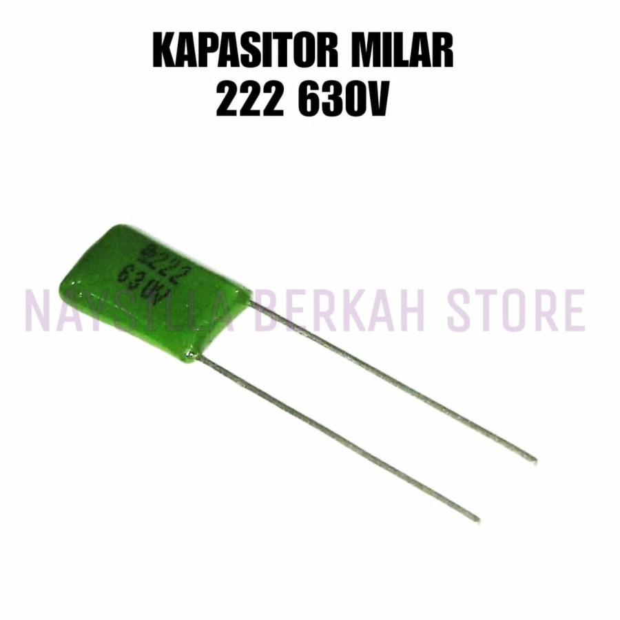 20X KAPASITOR MILAR 222J 630V - MYLAR 222 630V - MILAR 222 630V DAPAT 20PCS