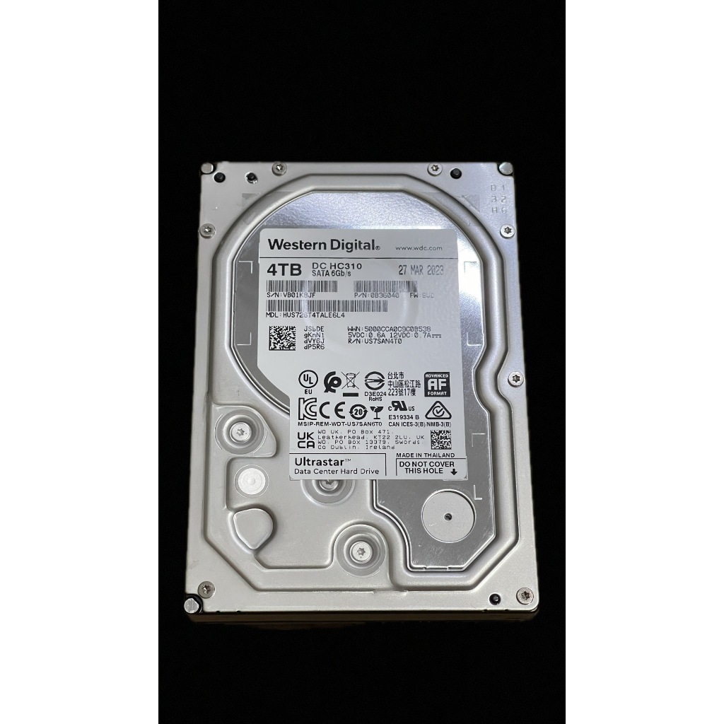 Harddisk WD Ultrastar DC HC 310 - 4 TB SATA