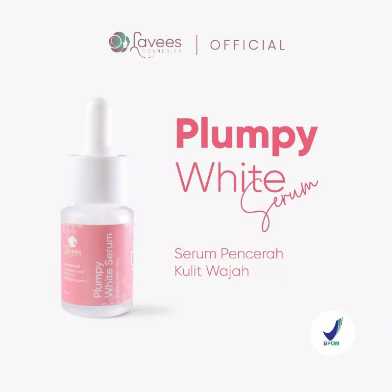 Lavees Cosmedics - Plumpy White Serum [Mencerahkan Kulit Wajah dan Mengatasi Flek Hitam]