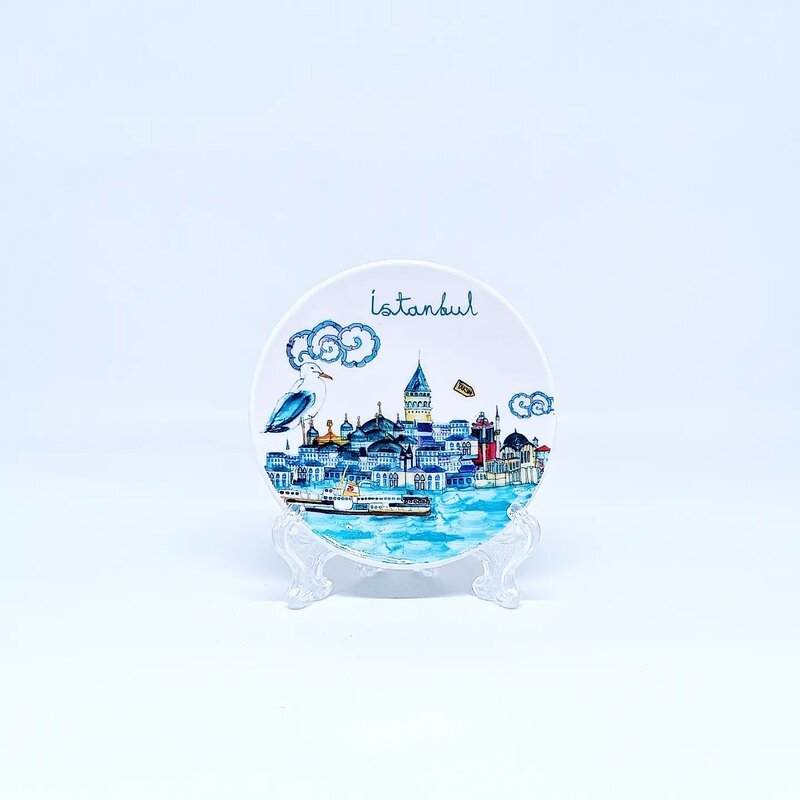 Fridge Tempelan Magnet Kulkas Piring Souvenir Negara Turkey Istanbul Turki 40