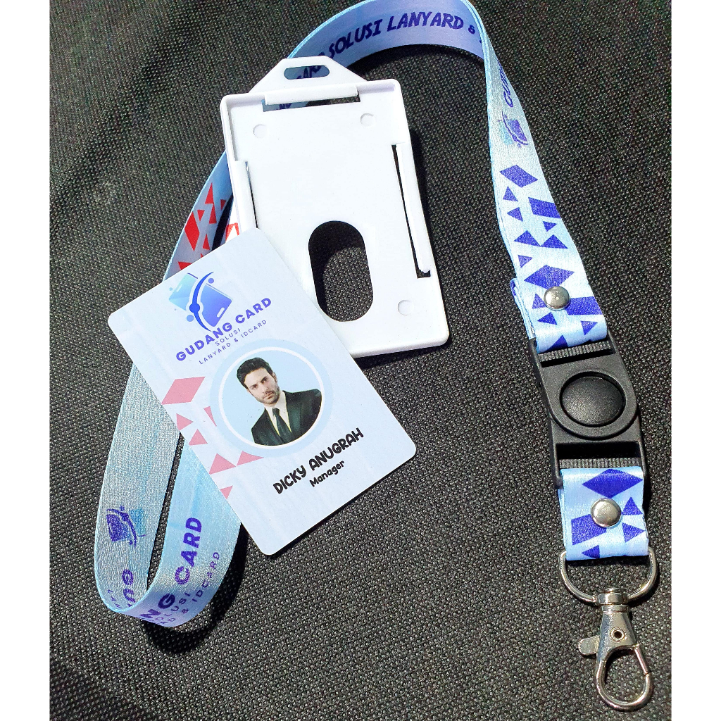 

(PAKET LENGKAP) LANYARD PRINTING SUBLIME COSTUM DESAIN + CASING + ID CARD COSTUM LEBAR 1,5 CM