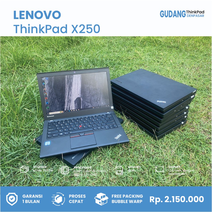 Lenovo X250 SSD 256GB RAM 8GB i5 Gen 5 Thinkpad Ultrabook