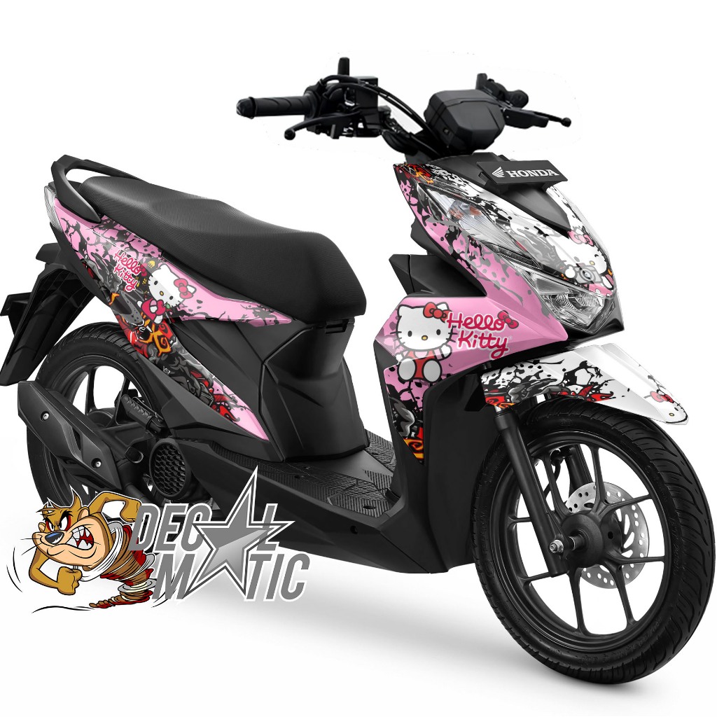 Decal  Full Body Beat Street Stiker full body motor Beat Street Deluxe - FI EPS  - Hello Kitty 4