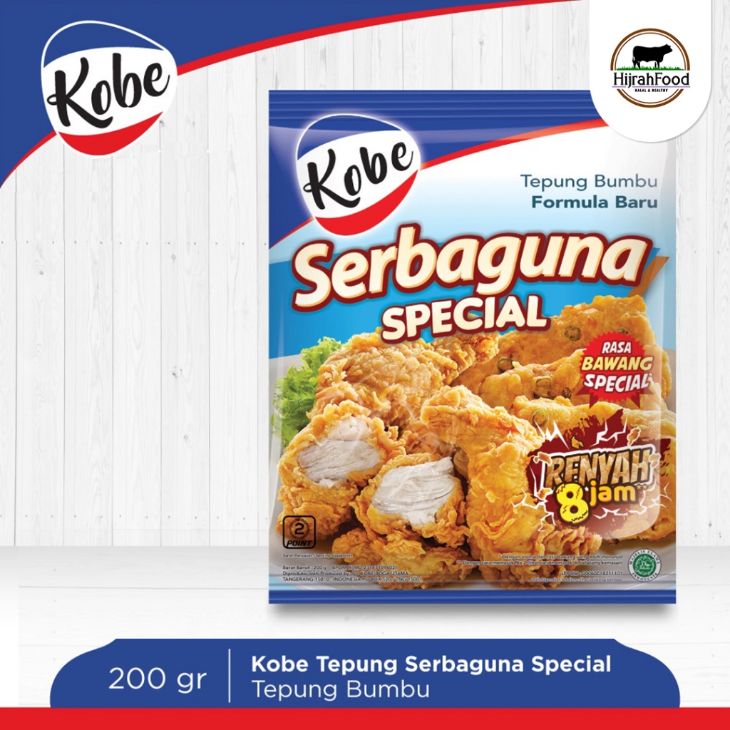 

Kobe Tepung Bumbu Serbaguna Special Coating Mix 200gr Aroma Bawang Putih