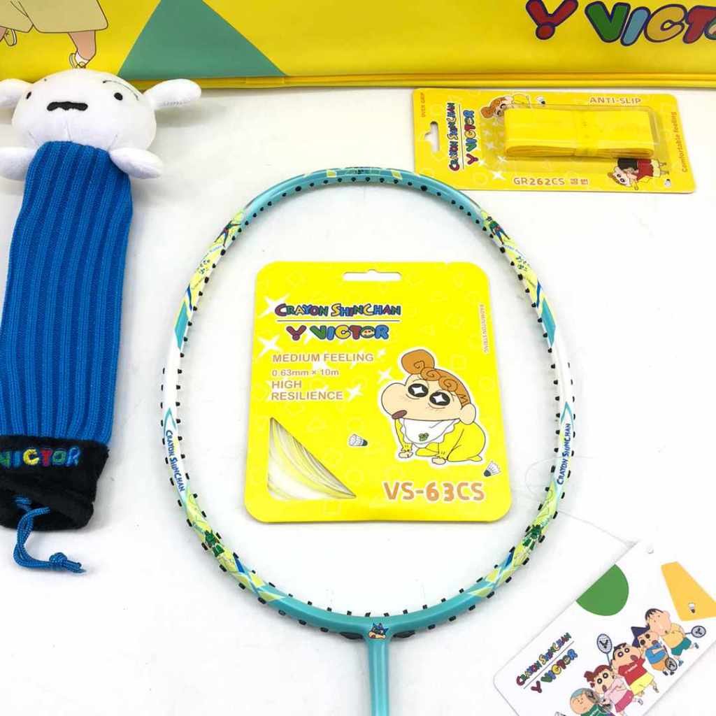 RAKET BADMINTON VICTOR AURASPEED CRAYON SHINCAN 4U ORIGINAL