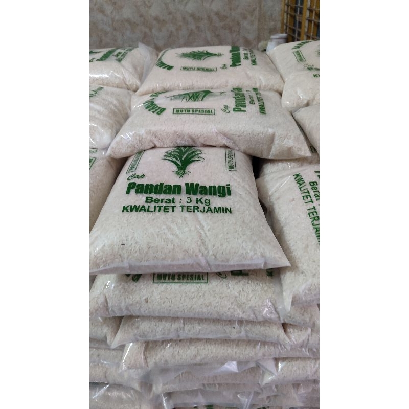 

Beras zakat 3kg packing wrap dan kardus