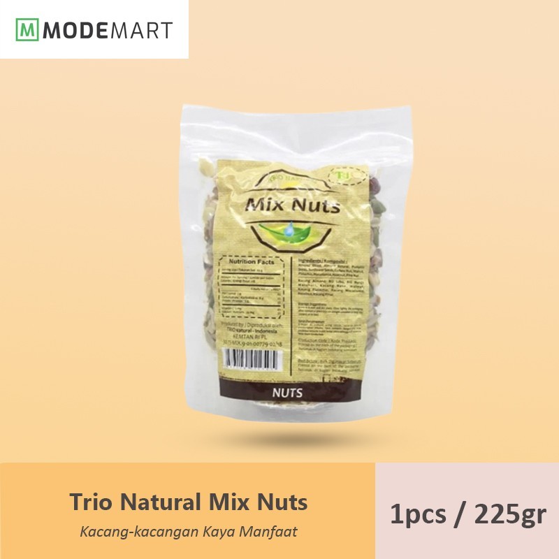 

Trio Natural Mix Nuts 250 gram