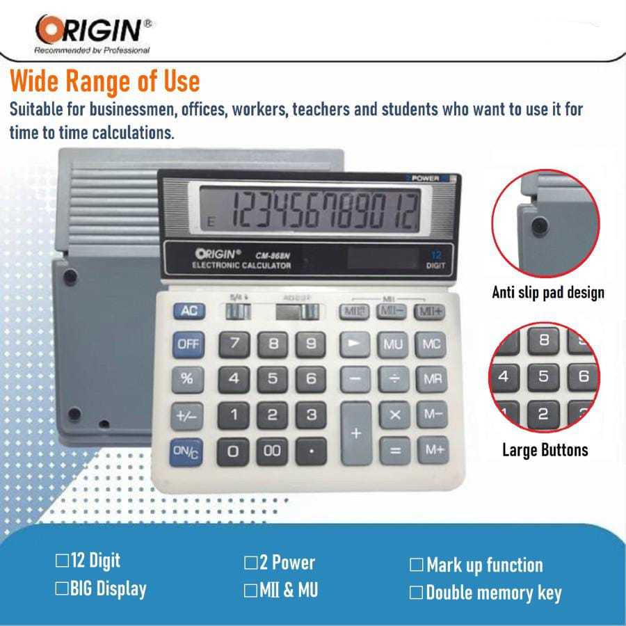 

Origin Calculator CM 868N