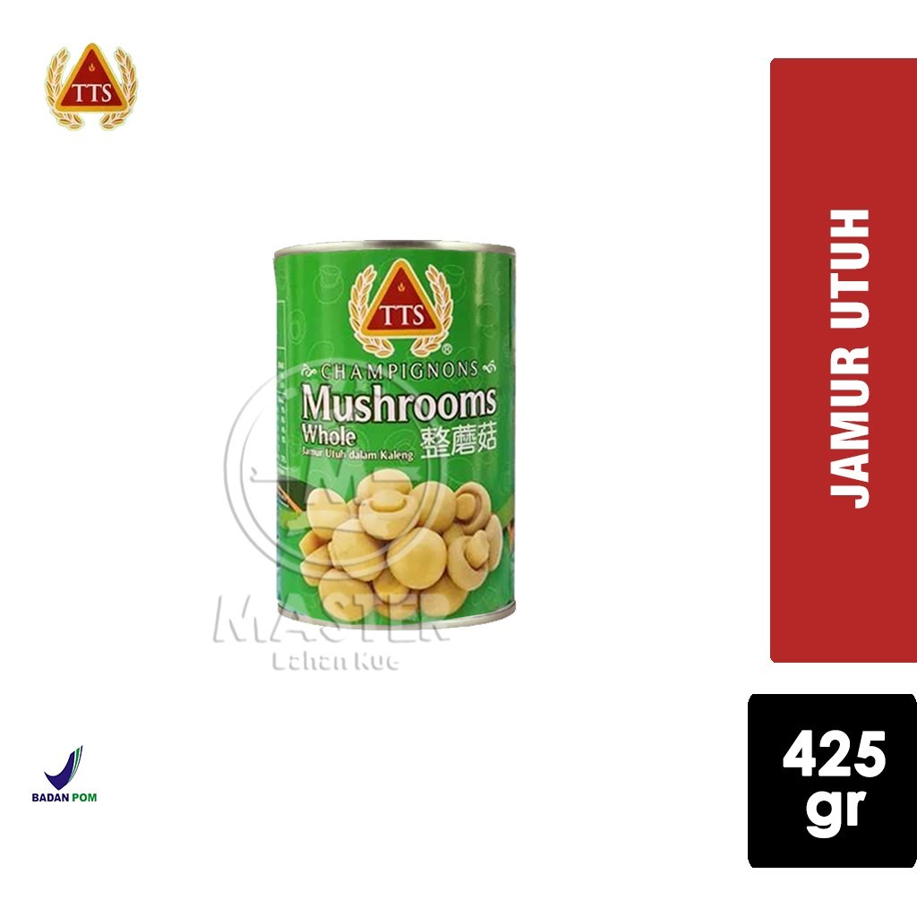 

Whole Mushrooms TTS Champignons Jamur Kancing Kaleng [425 gr]