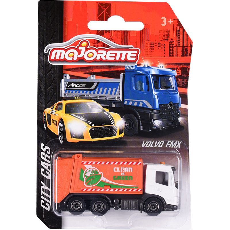 Majorette City Cars Volvo FMX Garbage Truck Diecast Truk Sampah Original
