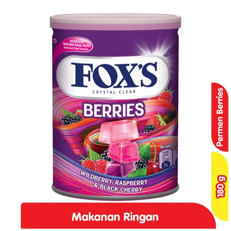 

FOX'S CRYSTAL CLEAR FRUIT PERMEN KALENG