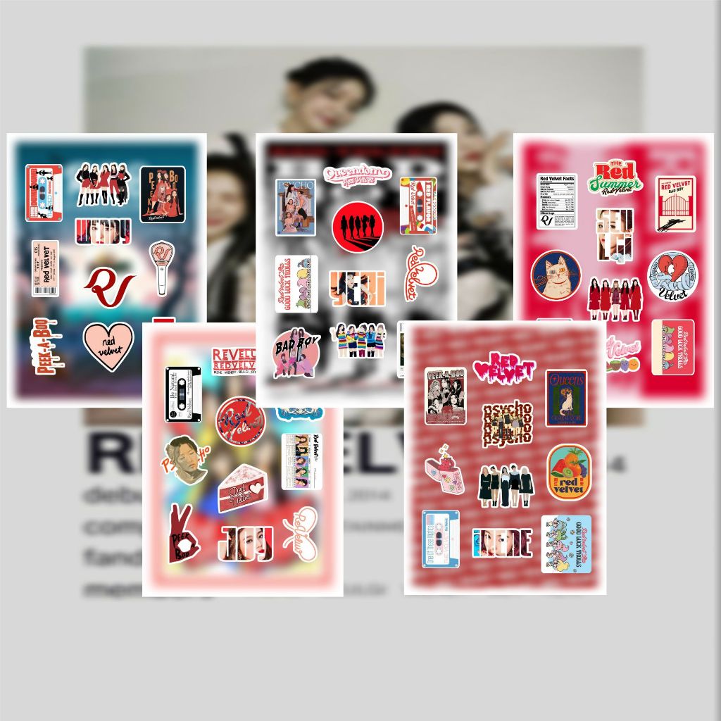 

Stiker Pack RED VELVET Edition Waterproof | Stiker Laptop | Stiker HANDPHONE | Stiker Helm | Stiker Tumblr | Stiker Koper | Stiker Vinyl Doff Anti Air
