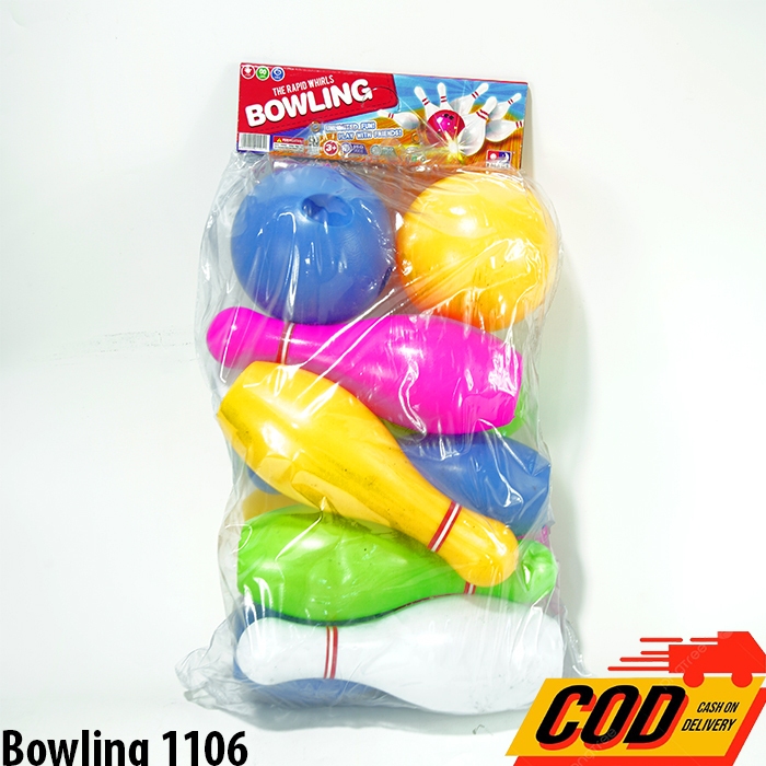Mainan Anak Bowling Set Plastik Bowling 1106 Jumbo Warna Warni