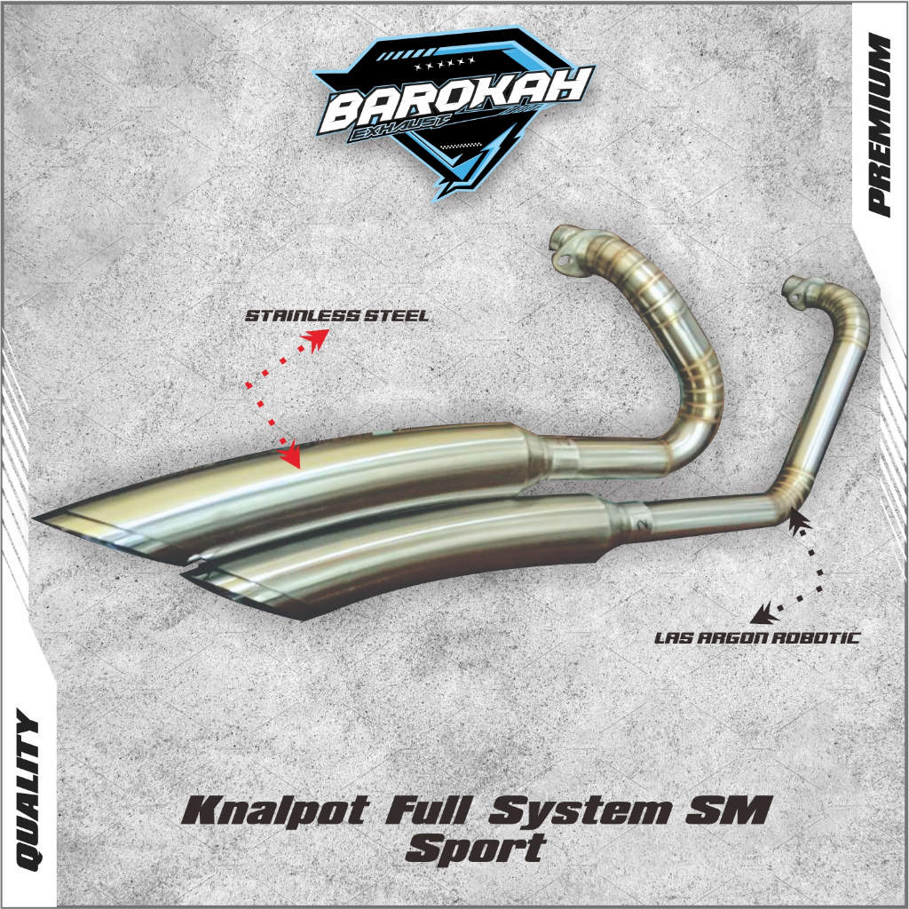 Knalpot Full System SM Sport  V16 Malaysia
