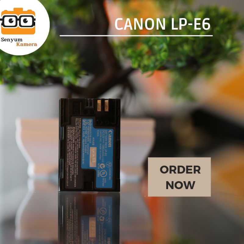 Canon battery Camera LP e6 for charger LC E6e eos 60D 70D 80D Camera Dslr original second