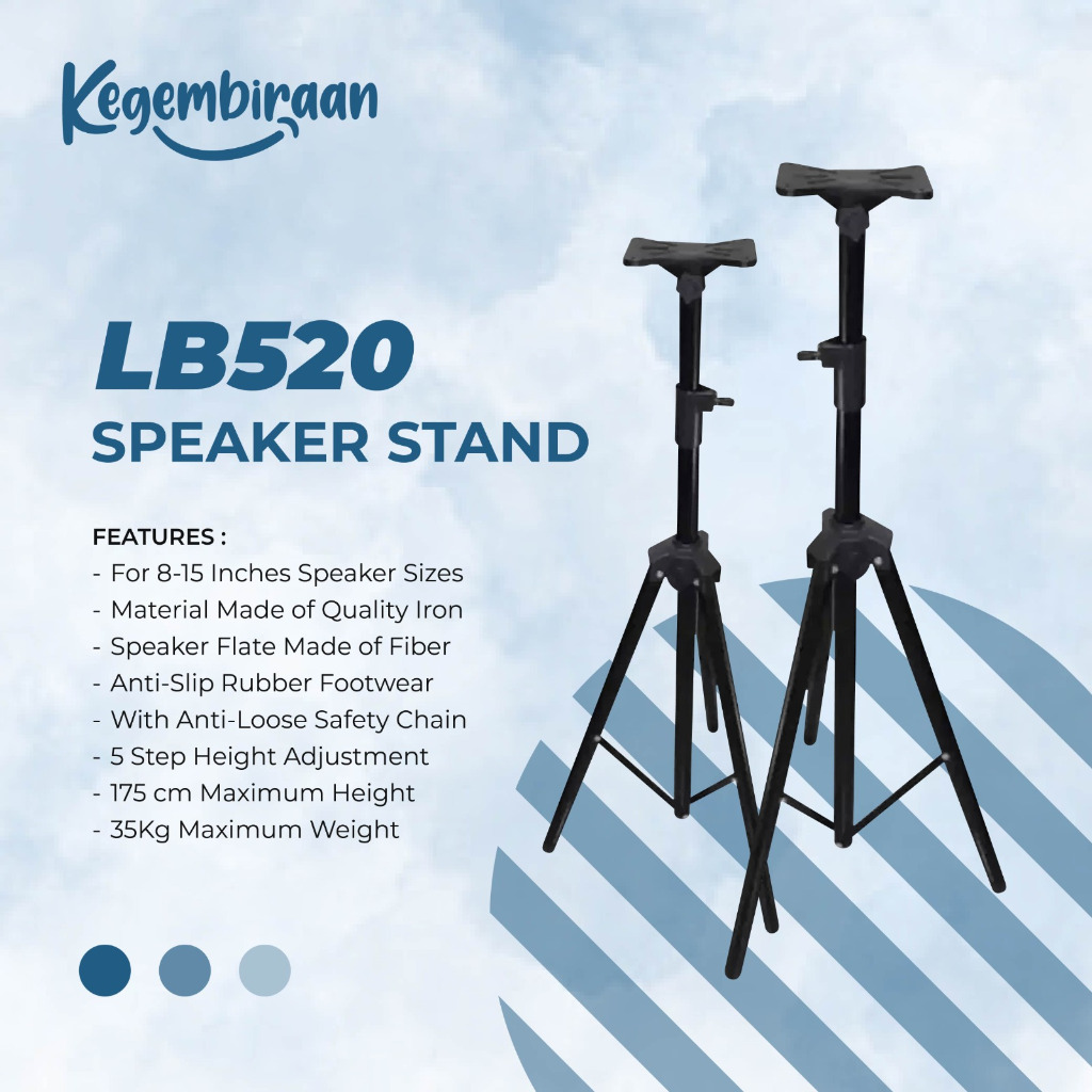 Tiang speaker Tripod Speaker LB520 Stand Speaker Portable