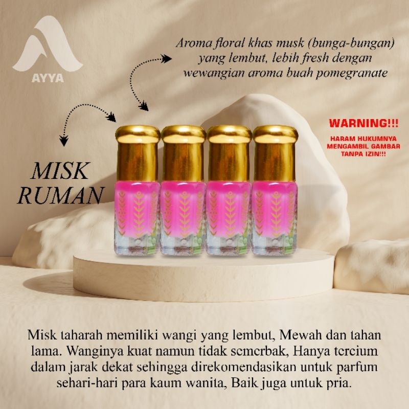 Misk Taharah Pink Original / Musk Thaharah Pink Ruman 3ml Original
