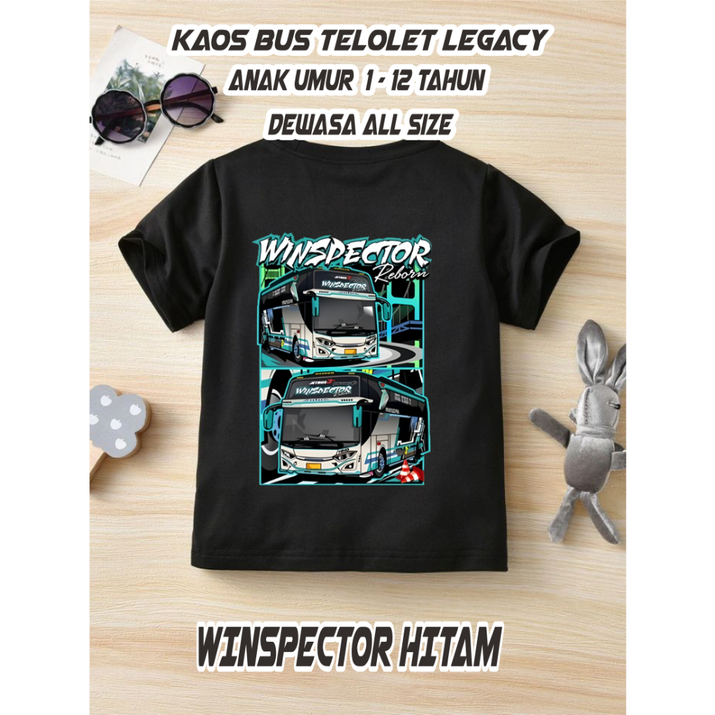 KAOS ANAK BUS TELOLET WINSPECTOR