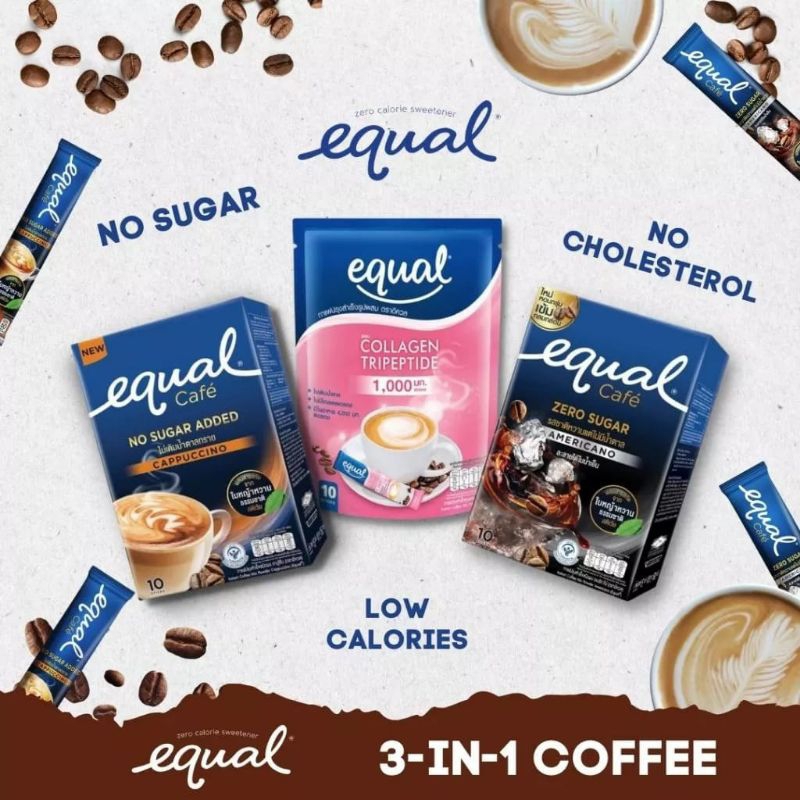 

Equal Coffee Series 10's Americano / Cappucino / Coffee Mix Collagen