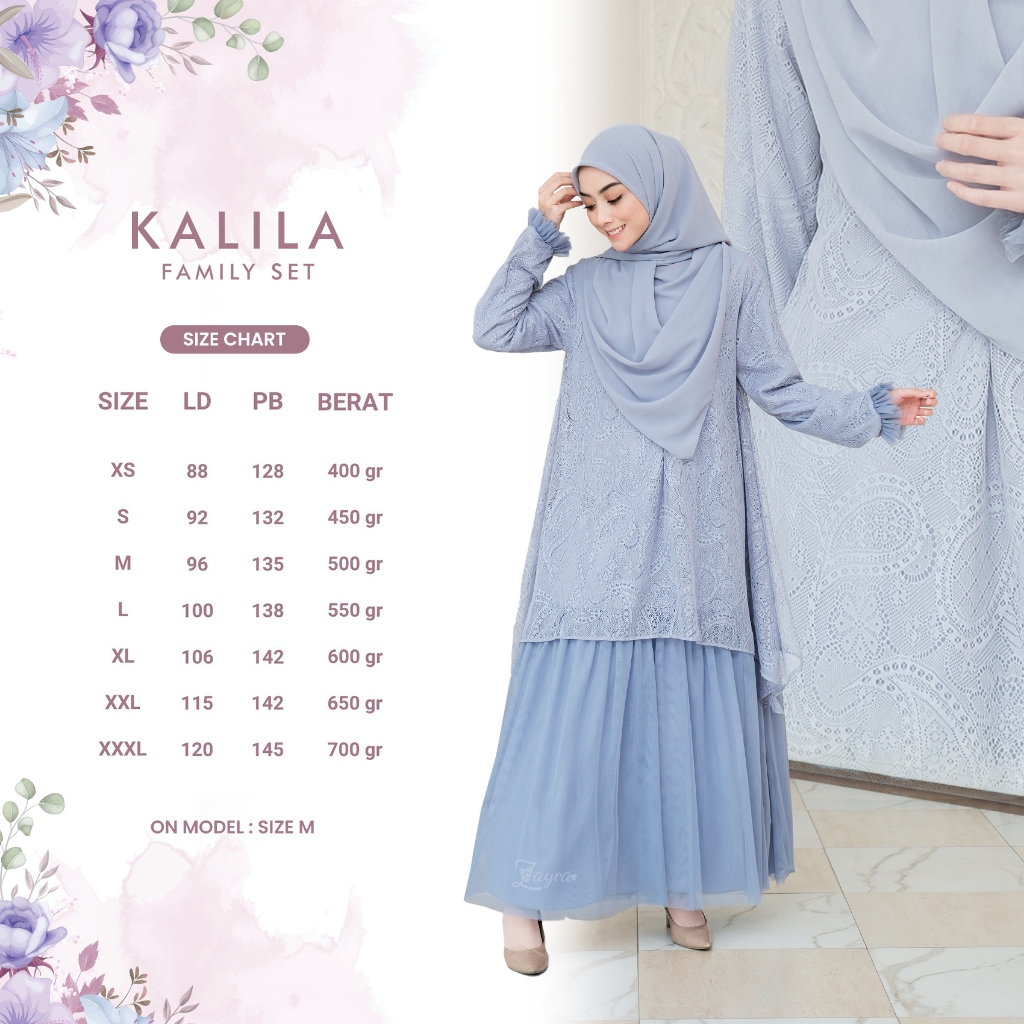 Zayra Hijab | Gamis Dewasa Kalila Family Set-8