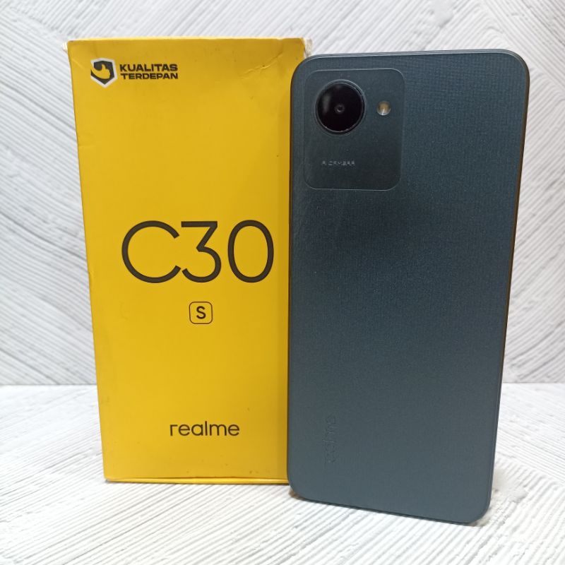 Realme C30S 3/32 GB Handphone Second Bekas Fullset