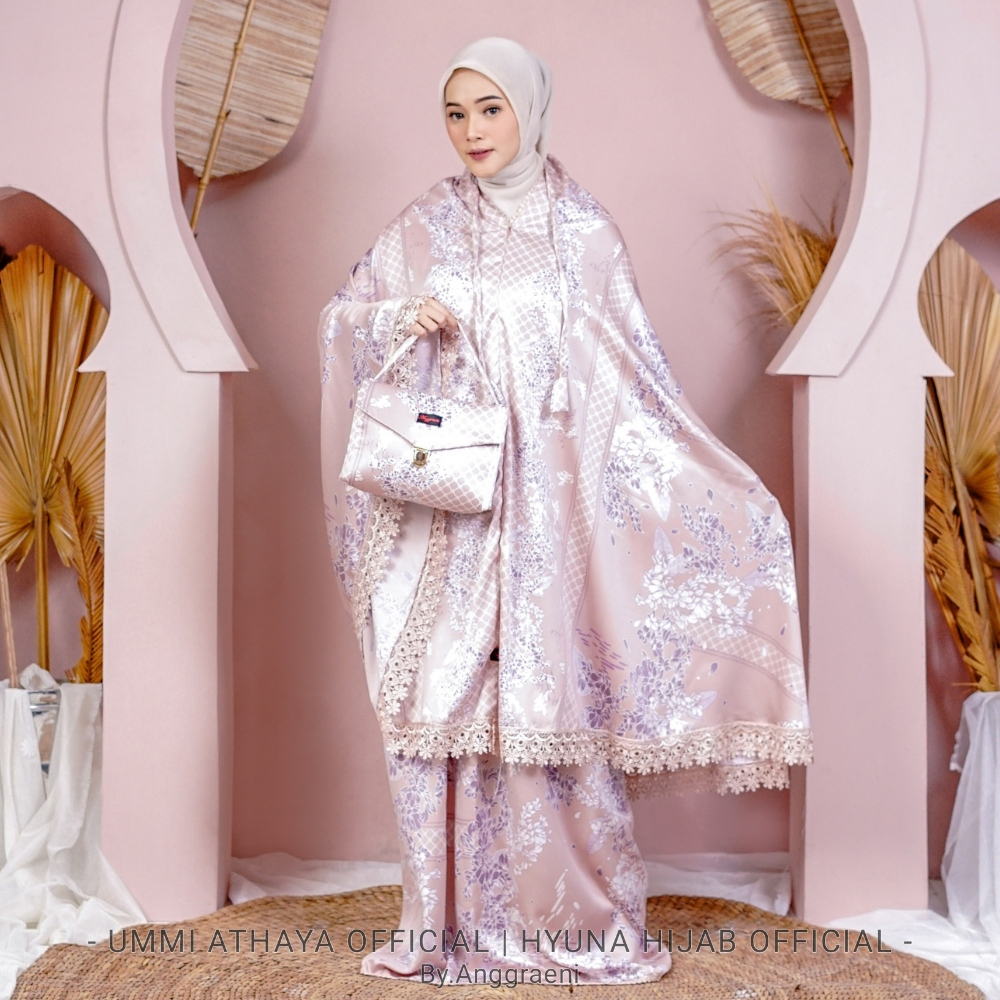 FIT bb 100kg+ [COD] (athaya- RELIEU) 5+ warna • mukena premium motif terbaru athaya2 in 1-  mukena d