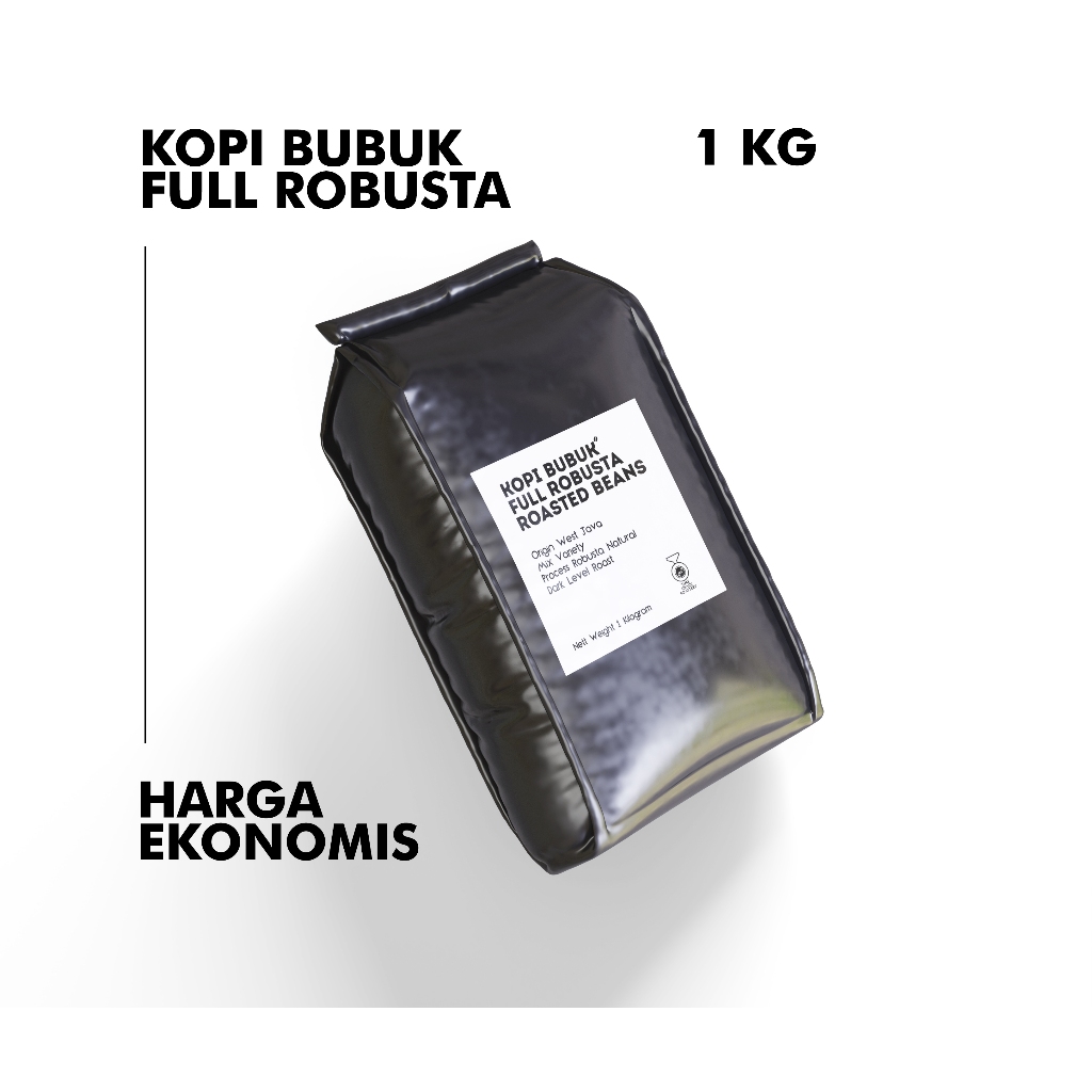 

Ground Only! Kopi Bubuk Full Robusta Jawa Barat Harga Ekonomis