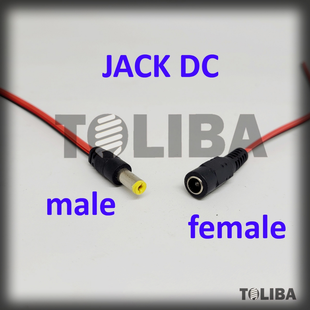 kabel jack dc male 12v kabel jack dc female / jack kabel dc cctv sambungan jack adaptor / kabel jack