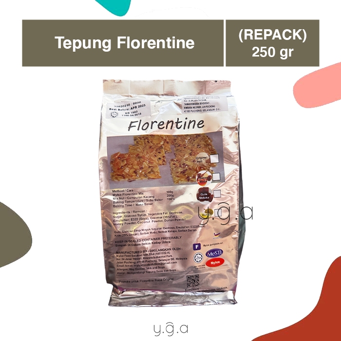 

Tepung Florenta / Florentine Cookies Flour Mix (REPACK) 250gr