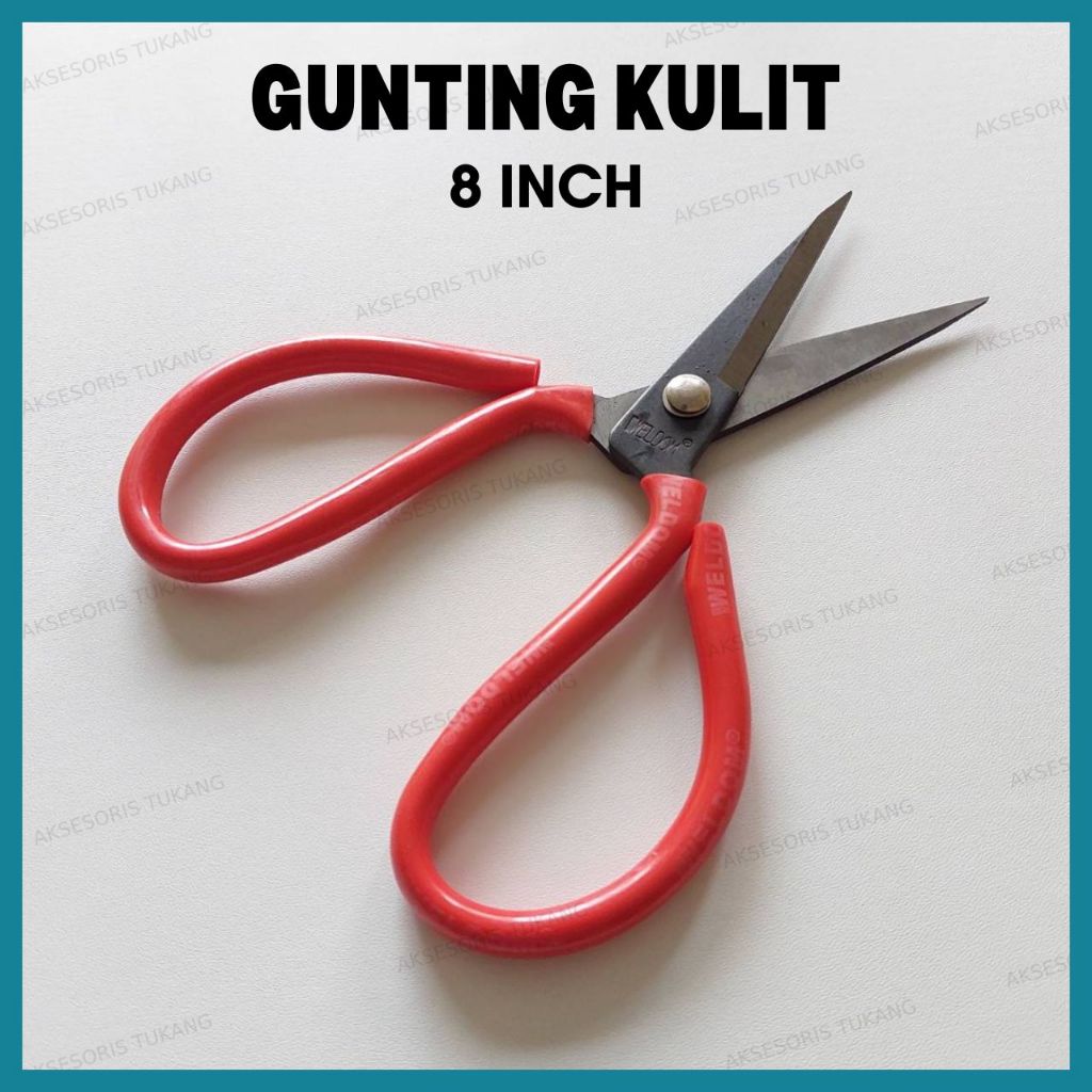 

Gunting Kulit 8" / Gunting Seng Kain Kertas / Gunting Kodok 8 Inch