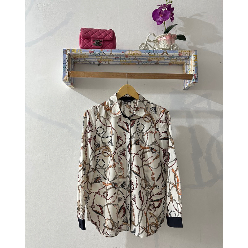 kemeja vintage motif rantai (304)