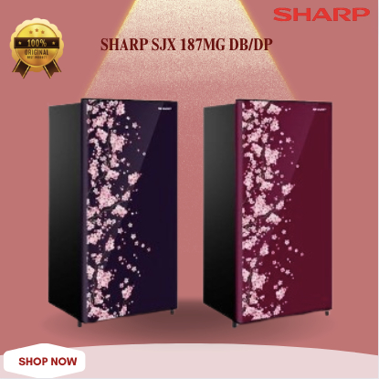 SHARP KULKAS 1 PINTU SJN 162D VB/VR 133Liter/SJN 162D VB/VR/SJN162DVB/VR/SJN 162 D VB/VR/SJN-162DV