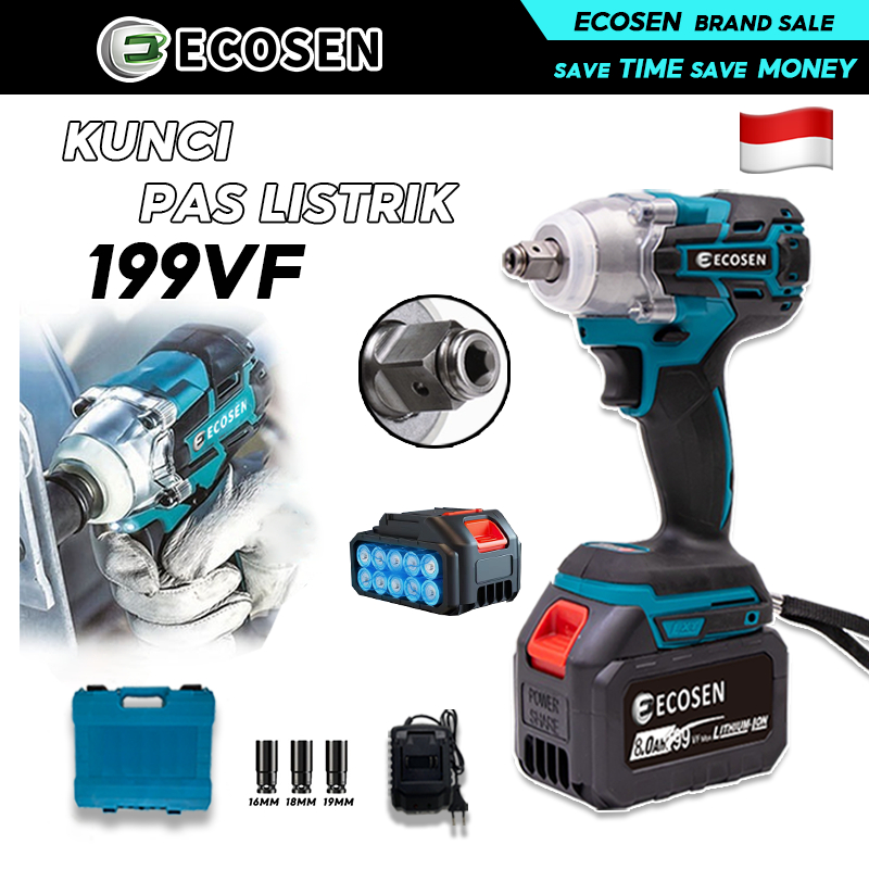 ECOSEN Impact wrench Cordless Bor impact baterai Impact Cordless Electric Wrench
