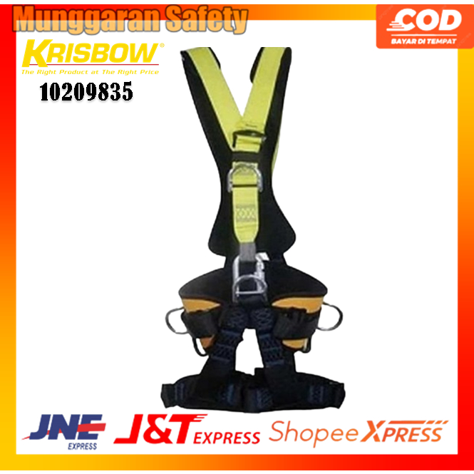 Safety Full Body Harness 5 anchorage Points Krisbow Type 10209835 Berkualitas