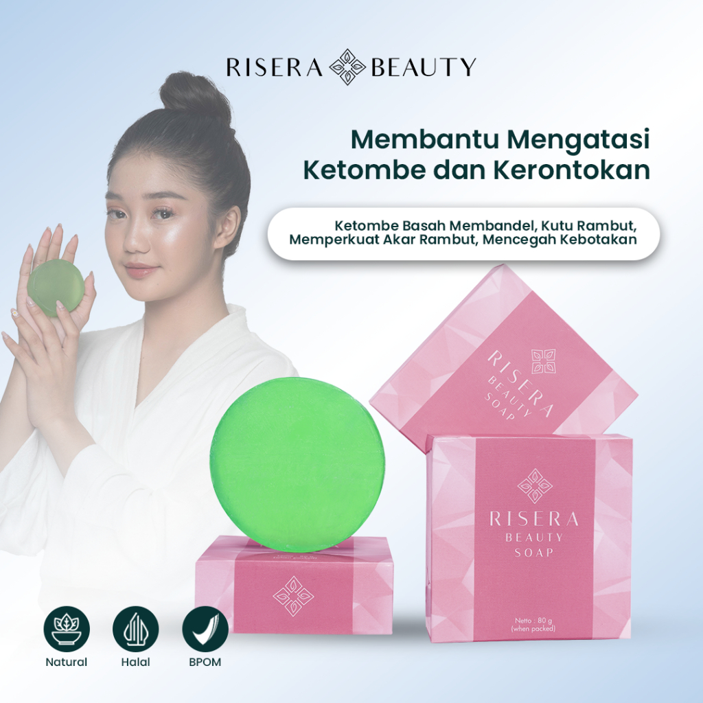 RISERA BEAUTY Soap Anti Dandruff Untuk Rambut Rontok Dan Berketombe