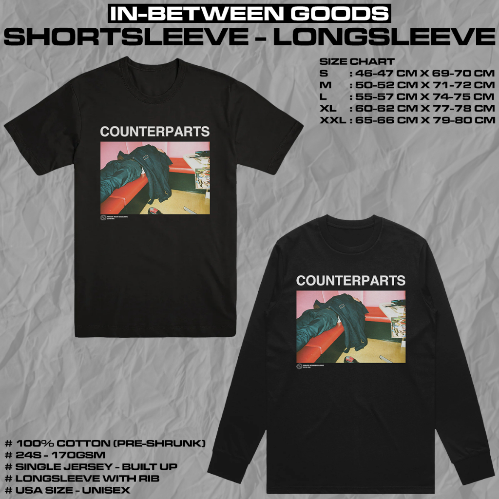 COUNTERPARTS - PRIVATE ROOM | T-SHIRT | LONGSLEEVE | BAND MERCH