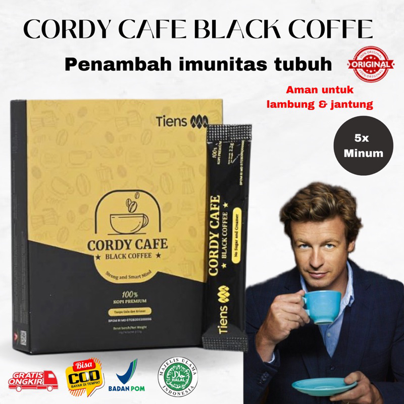 

COD Cordy Cafe Black Coffe Kopi Hitam Tiens Dengan Ginseng Panas Arabika Robusta Biji Kopi Premium Meningkatkan Daya Tahan Tanpa Gula Kopi Bubuk Coffe Instan Penunjang Stamina Creamer Dengan Jamur Cordyceps Biji Arabika Dan Robusta BPOM Isi Variasi Saset