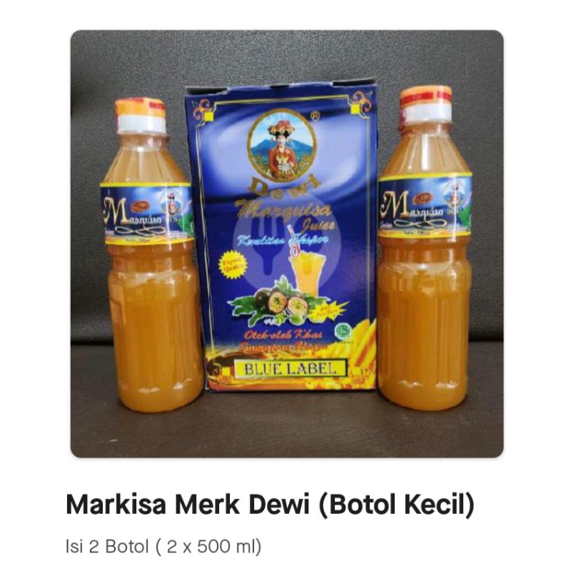 

SIRUP MARKISA MERK DEWI BOTOL KECIL ( isi 2 botol )