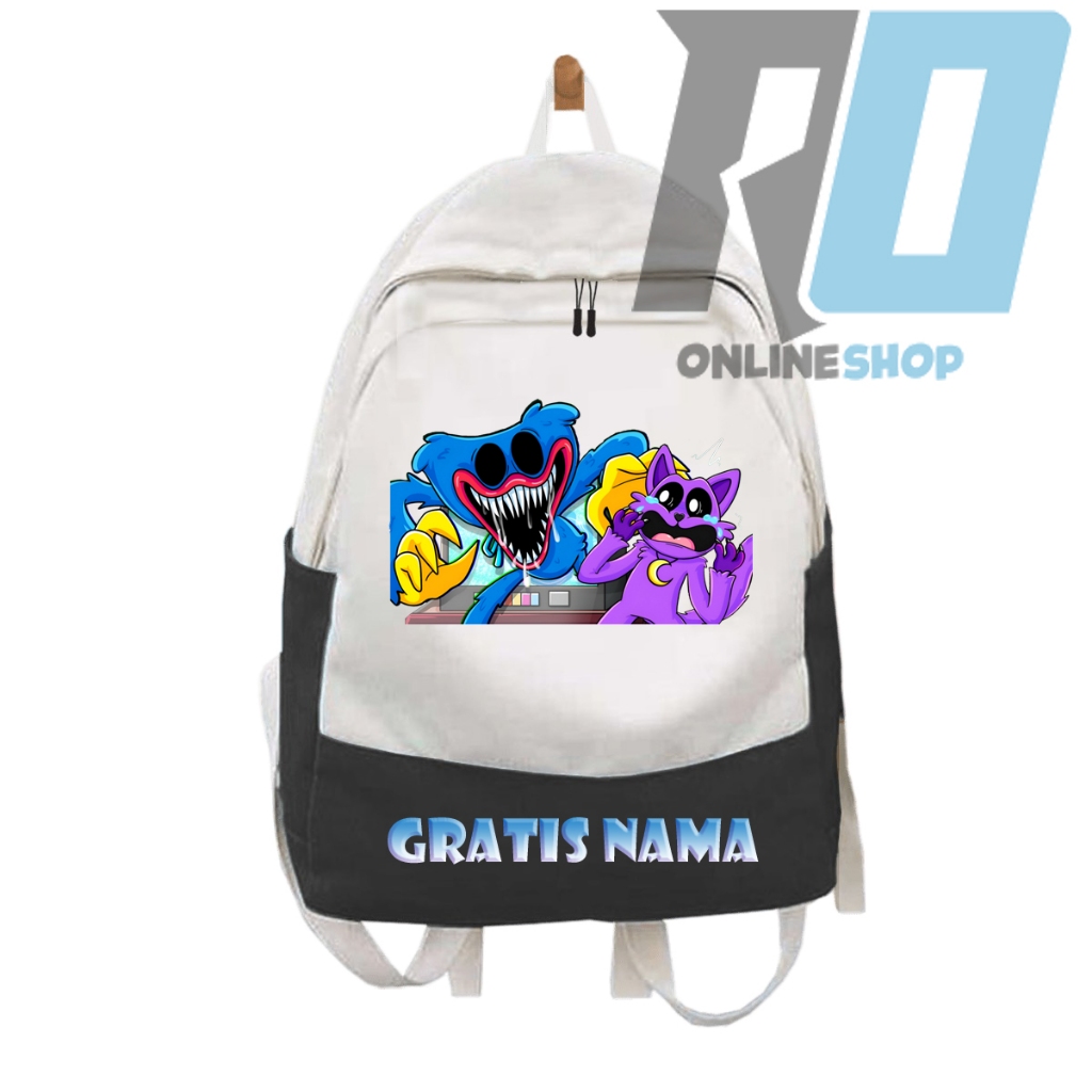 Tas Anak Sekolah Nightmare Huggy Wuggy vs Catnap Terbaru