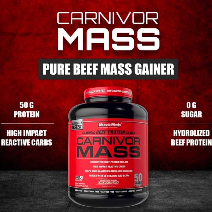 CARNIVOR MASS GAINER 6 LBS MUSCLEMEDS CARNIVOR MASS SUSU PENAMBAH BERAT BADAN