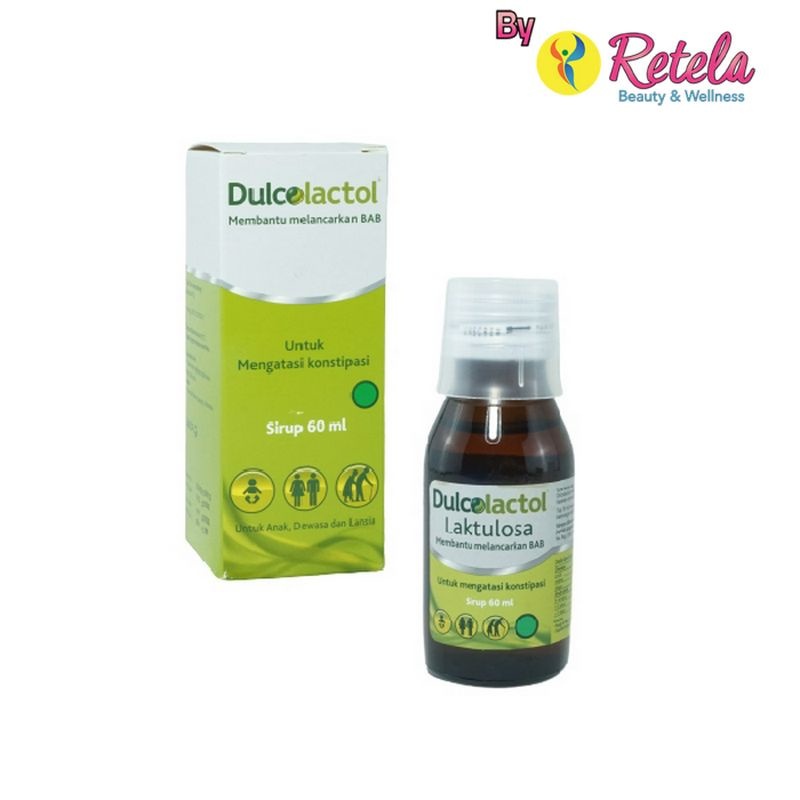 Dulcolactol Lactulosa Sirup 60ml - Dulcolaktol Laktulosa Syrup Obat Susah BAB Anak/Dewasa/Kontipasi/
