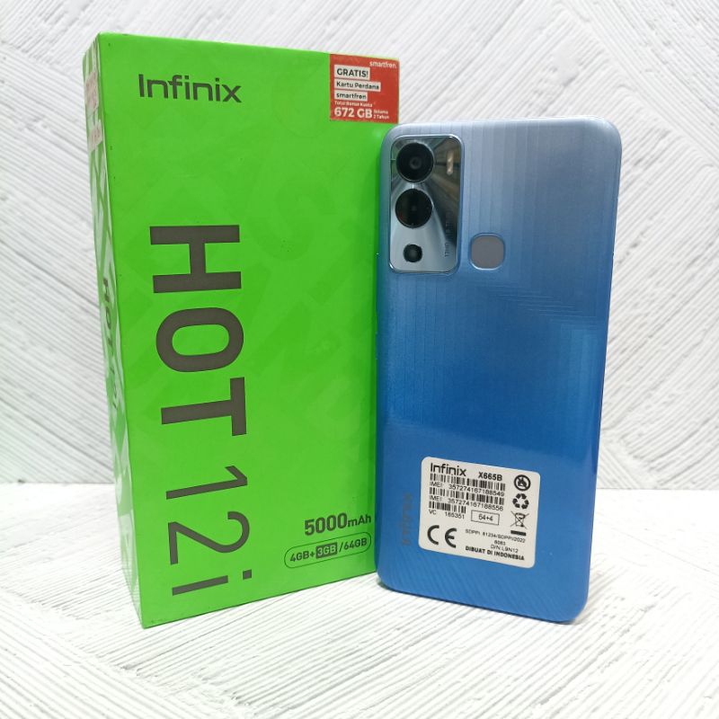 Infinix Hot 12i 4/64 GB Handphone Second Bekas