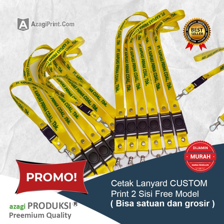 

Cetak Lanyard CUSTOM 2 Sisi Free Model