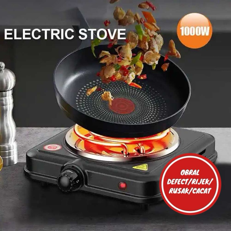 [OBRAL RIJEK] Kompor Listrik Mini Electric Cooking Stove 1000W - SHP-5701B