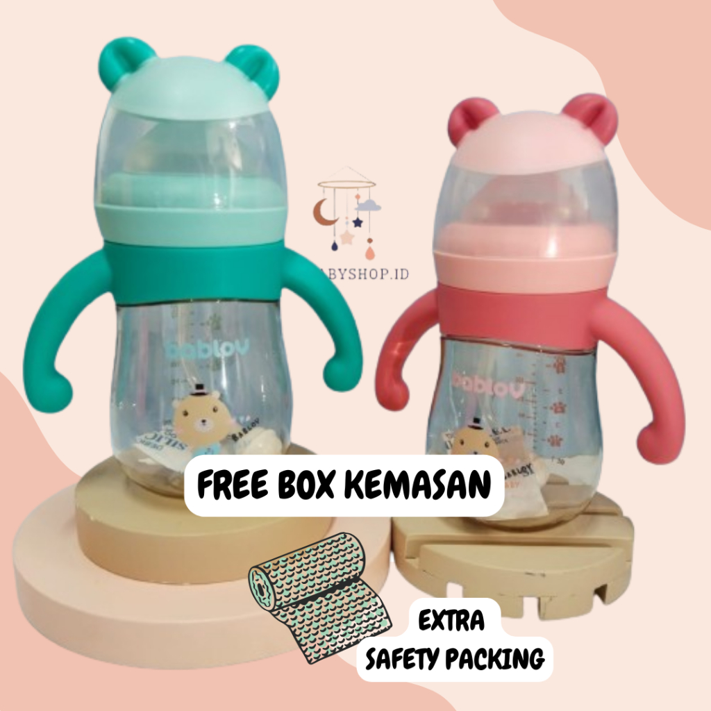 (TERMURAH) Botol Susu BBET/ Bahan PPSU 180ML/ Super Wide Neck / Botol Susu Leher Lebar  Bbet Super W