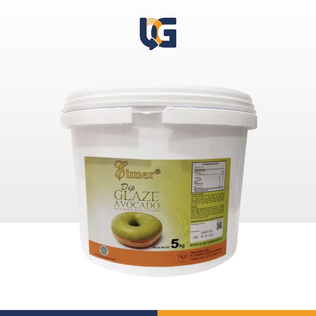 

DIP Glaze Topping Donat Premium Rasa Avocado Elmer Pekanbaru Ukuran 5 Kg
